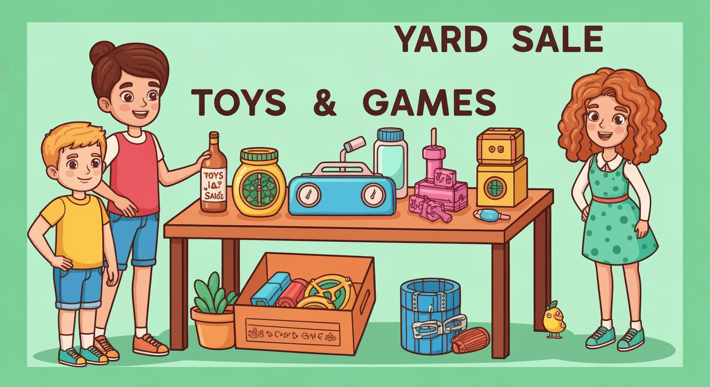 AI-generated illustration of a community sale