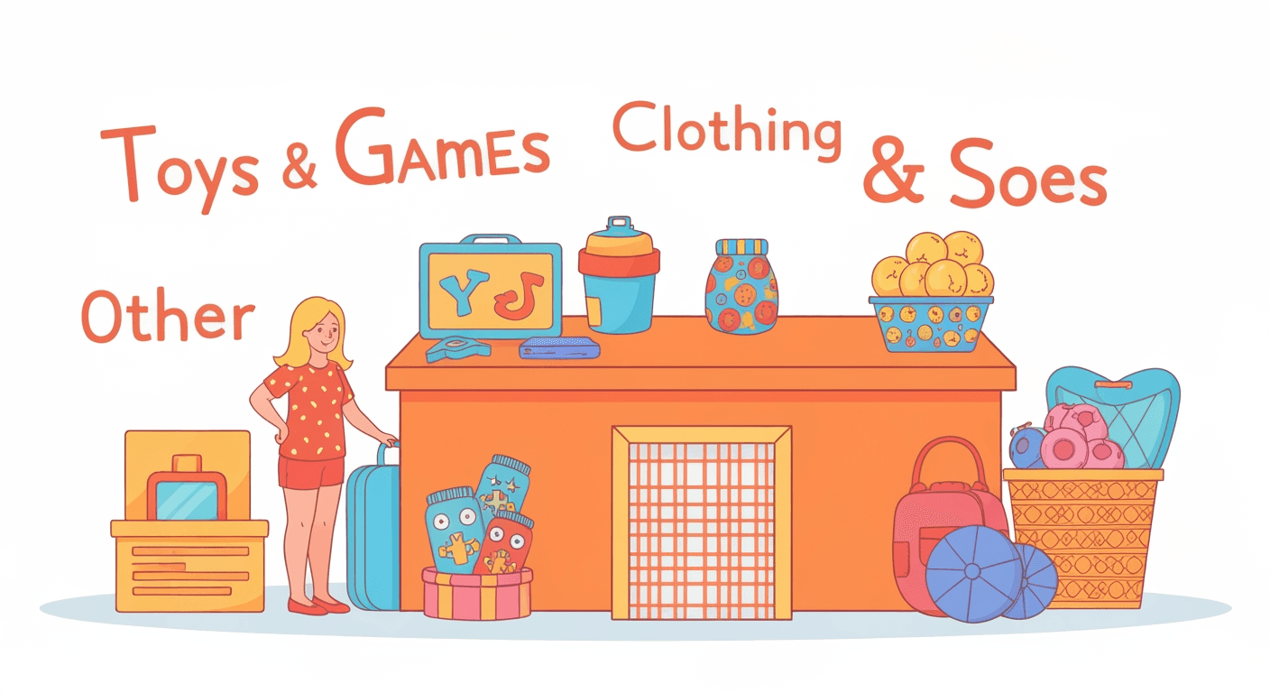 AI-generated illustration of a estate sale