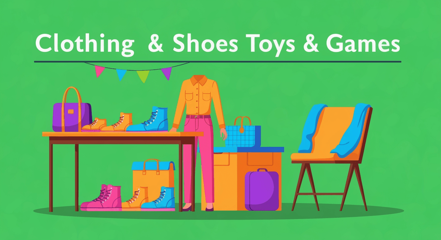 AI-generated yard sale illustration