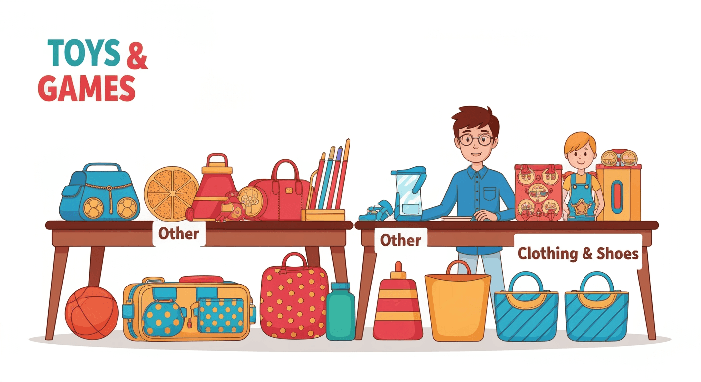 AI-generated illustration of a estate sale