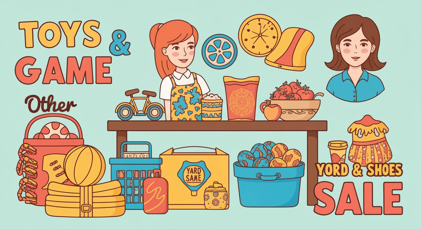 AI-generated illustration of a estate sale