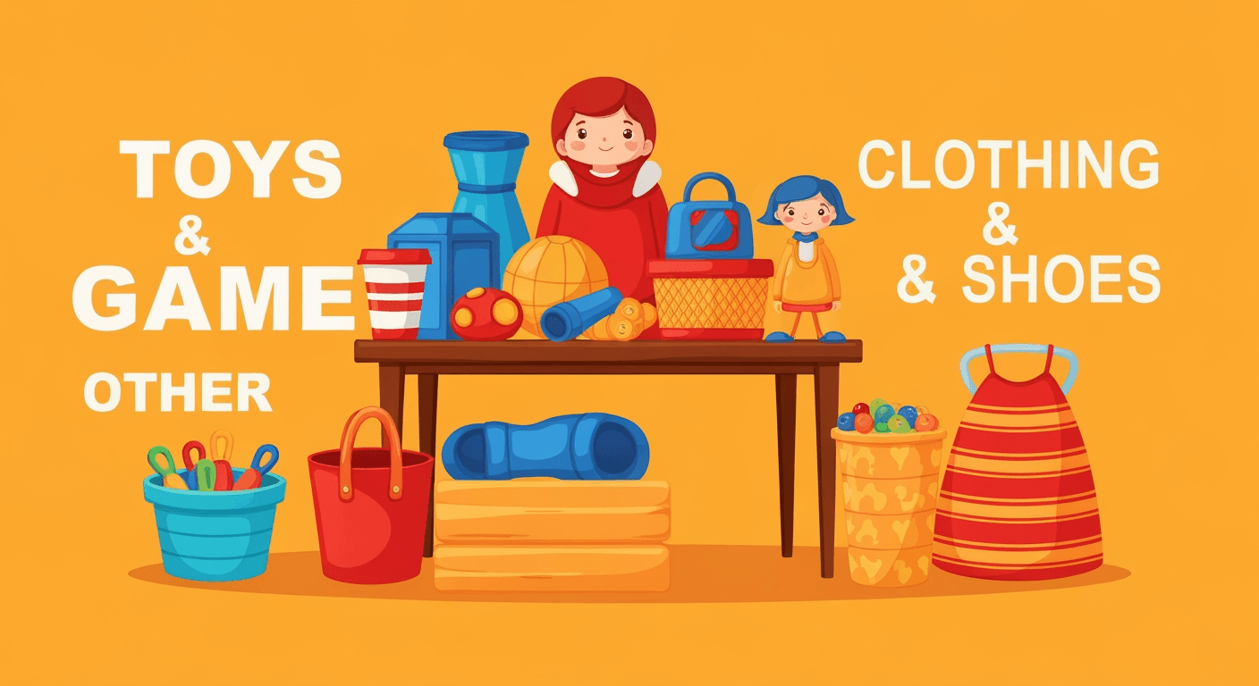 AI-generated illustration of a community sale